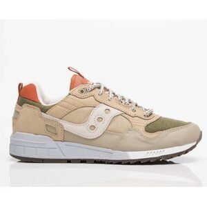 Saucony Shadow 5000 Sneakers Outdoor Low Khaki Orange Green Men’s Size 12